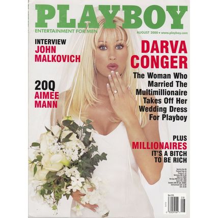 Playboy magazine-August 2000 in original black plastic mailer-*Mint*