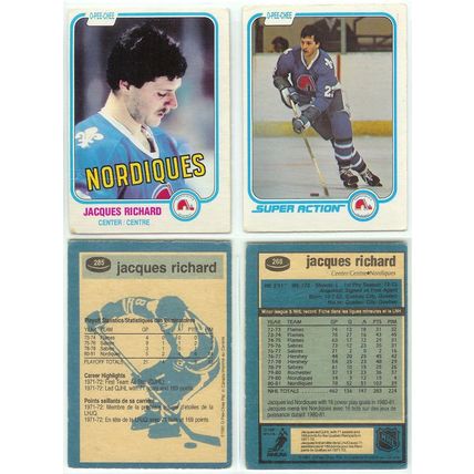 Jacques Richard 2x 1981 OPC card lot