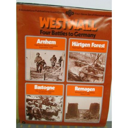 WESTWALL FOUR BATTLES TO GERMANY Plastic Tray pack SPI Avalon Hill 1975
