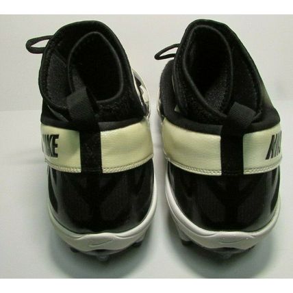 Nike Air Zoom Super Bad Football Lacrosse shose size 18 NEW Black white