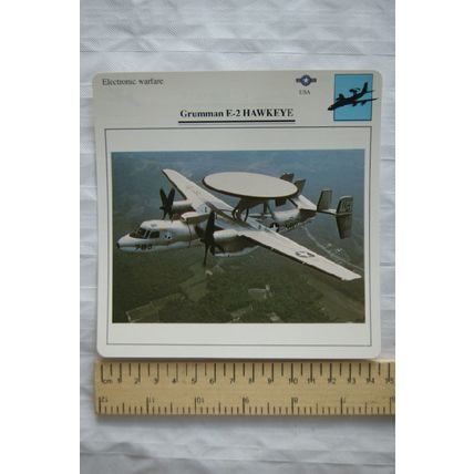 Grumman E-2 Hawkeye - USA - Electronic Warfare - Collectors Club Card