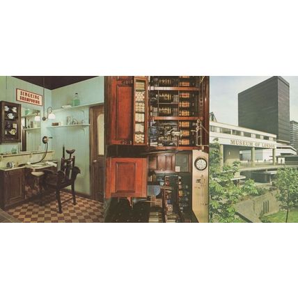 London Grocers Shop Barbers 3x London Museum Rare Postcard s