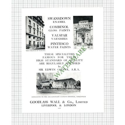 Goodlass Wall & Co / Lawford Asphalte Co London Edwin Cooper - c.1931 Book Print