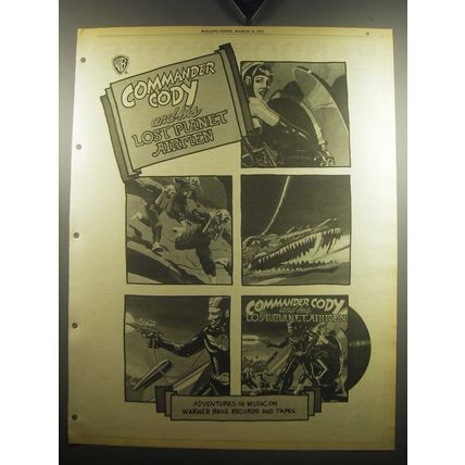 1975 Commander Cody and His Lost Planet Airmen Album Ad - Adventures in Music