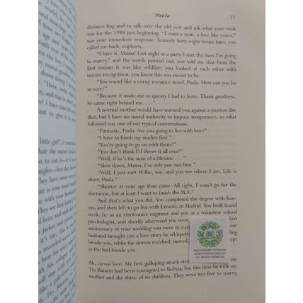 FLAT SIGNED FIRST 1st EDITION PAULA by ISABEL ALLENDE HCDJ