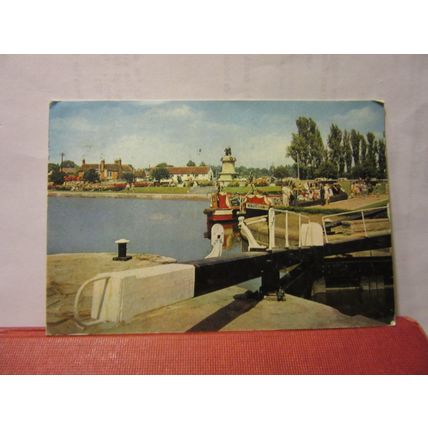 BANCROFT GARDENS, STRATFORD UPON-AVON used vintage postcard 1965 pm =
