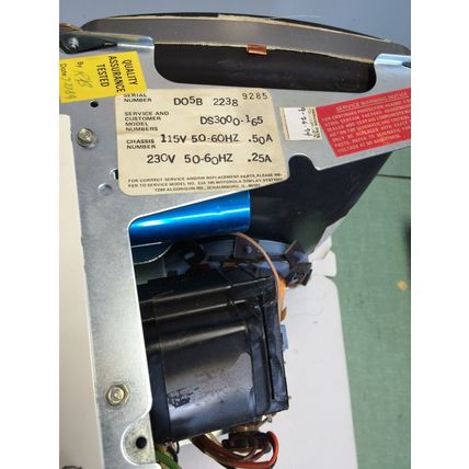 MOTOROLA DS3000-165 12" CRT MONITOR,7c 25974 ,115/230VAC,EIA 185,903PAMGRS,CF