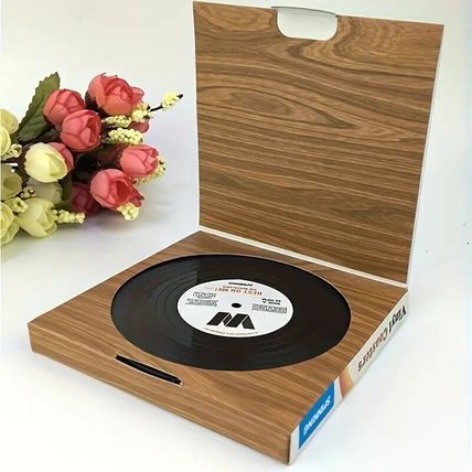6 Vinyl Record Style Beer/Place Mats/Coasters Retro Boxed NEW *UK Seller*