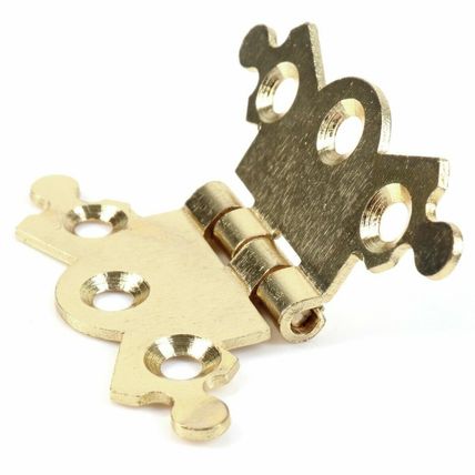 BRASS BUTTERFLY HINGES 10x 42mm Chest Craft Woodwork Cabinet Cupboard Door UK