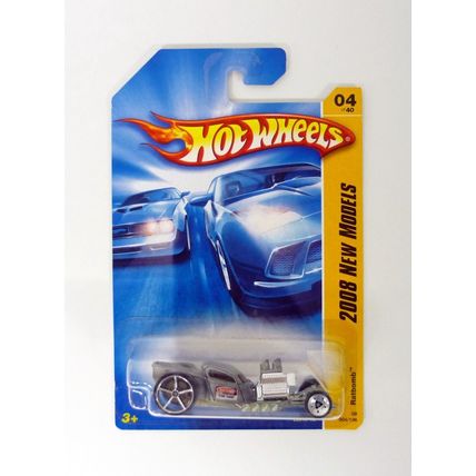 Hot Wheels Ratbomb #004/196 New Models 04 of 40 Silver Die-Cast Car 2008
