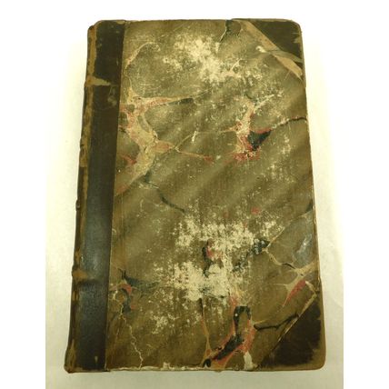 Antique Leather Book Walter Scott Waverley Woodstock 1832 Vol 1 Waverley XL