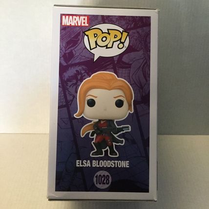 NEW Marvel Elsa Bloodstone Funko Pop Figure #1028 & Black & White Jack Russell