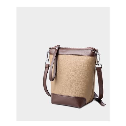 Genuine Leather Women Satchel Handbags Ladies Top Handle Purse Grey