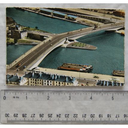 old postcard Rouen, Le Pont Corneille