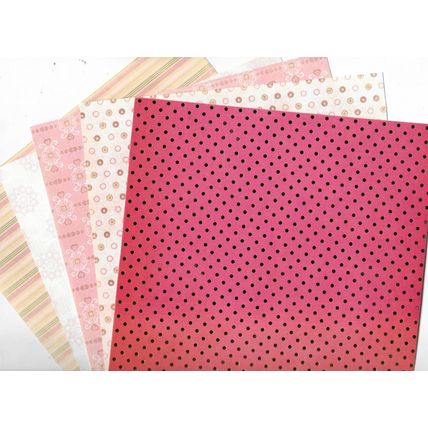 8"x8" Printed Card. 10 Sheets. Assorted Designs. Cardmaking Scrapbooking Craft