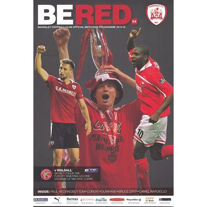 BARNSLEY v WALSALL SKY BET LEAGUE ONE PLAY-OFF SEMI-FINAL 2016