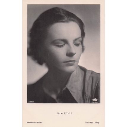 Hilde Krahl Austria Film Actress Vintage Real Photo Postcard