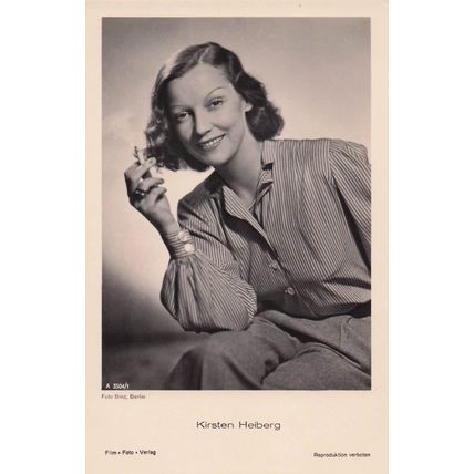 Kirsten Heiberg The Titanic Ship Film Norwegian Actress Old RPC Postcard