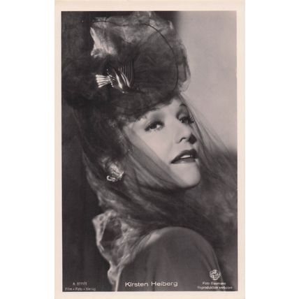 Kirsten Heiberg Titanic Ship Film Norwegian Movie Actress Old RPC Postcard