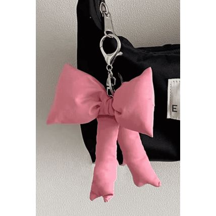 Pink Cute 3D Bow Knot Keychain