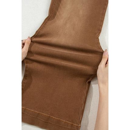 Breen Cropped High Rise Wide Leg Jeans
