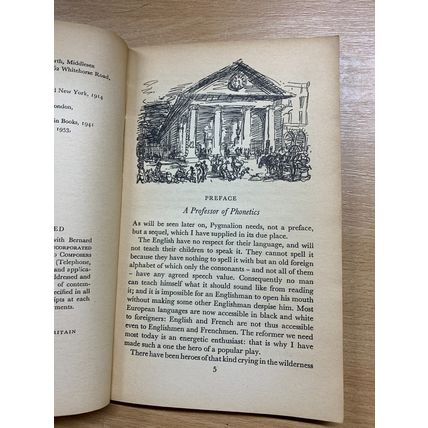 1958 "PYGMALION" BERNARD SHAW DRAMA PLAY PENGUIN PAPERBACK BOOK (P2)
