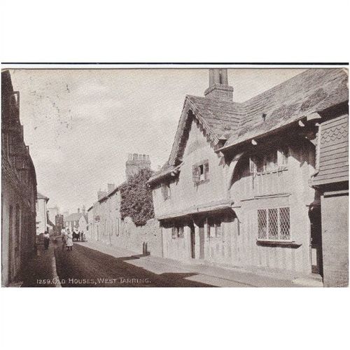 Old Houses West Tarring Sussex Postcard sx1869