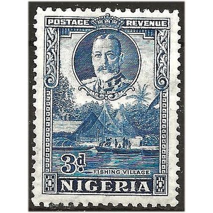 Nigeria 1936 SG38 3d Blue Mounted Mint . .. .