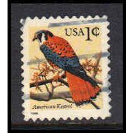 Used 2477 1c American Kestrel Fine W4718