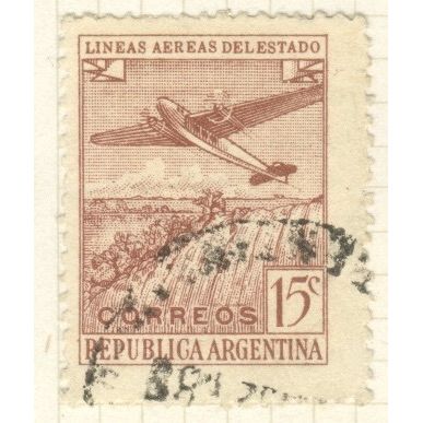 Argentina stamps 1946 - 15c Argentine Aviation - used