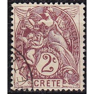 FRANKREICH FRANCE [Kreta] MiNr 0002 ( O/used )