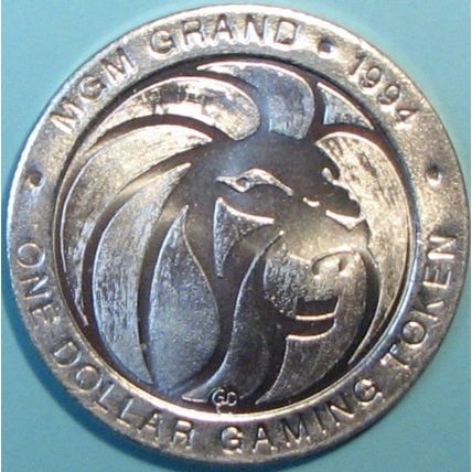 MGM Grand. $1 Casino Token. Las Vegas, NV. Oscar De La Hoya. U06a.