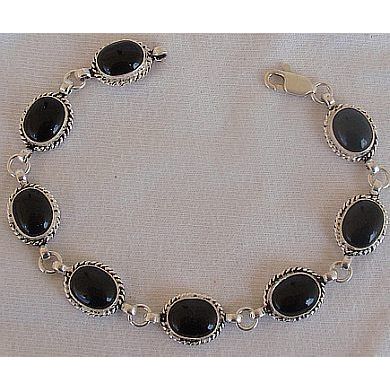 Silver Onyx bracelet