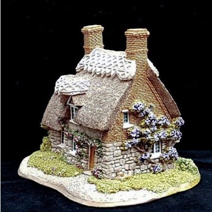 Lilliput Lane Ploughmans Cottage Thatched Collectable Vintage Ornament