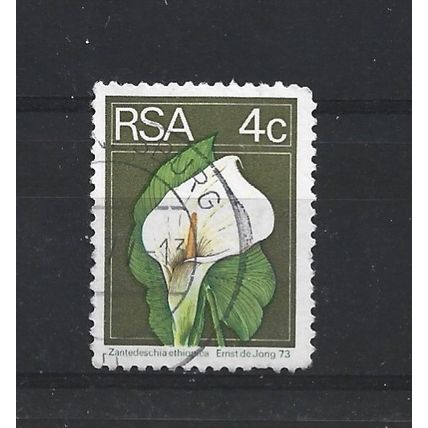 SouthAfrica.SG351 4c Arum Lily.Paper Unchecked.Fine Used.Sep25i
