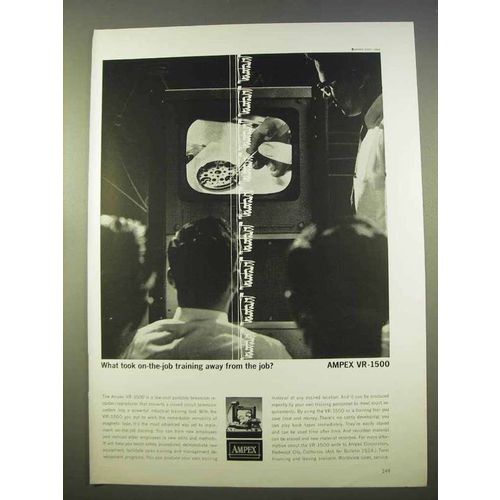 1963 Ampex VR-1500 Television Recorder / Reproducer Ad