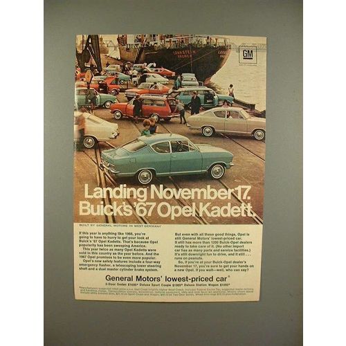 1967 Buick Opel Kadett Car Ad - Landing November 17