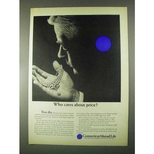 1967 Connecticut Mutual Life Ad - Who Cares About Price