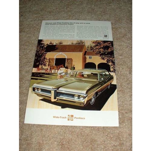 1968 Pontiac Executive Safari Wagon Ad, NICE!