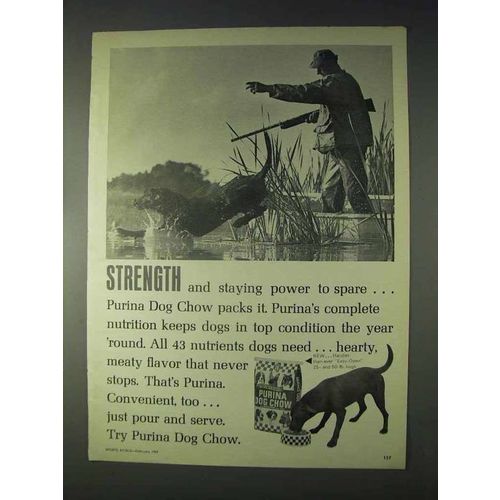 1969 Purina Dog Chow Ad - Strength and Power