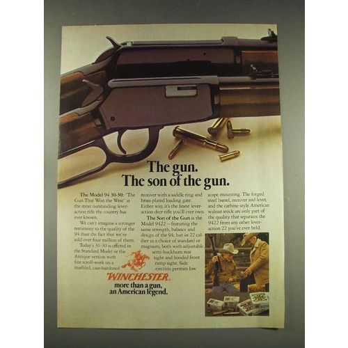 1976 Winchester Model 9422 Rifle Ad - Son Of The Gun