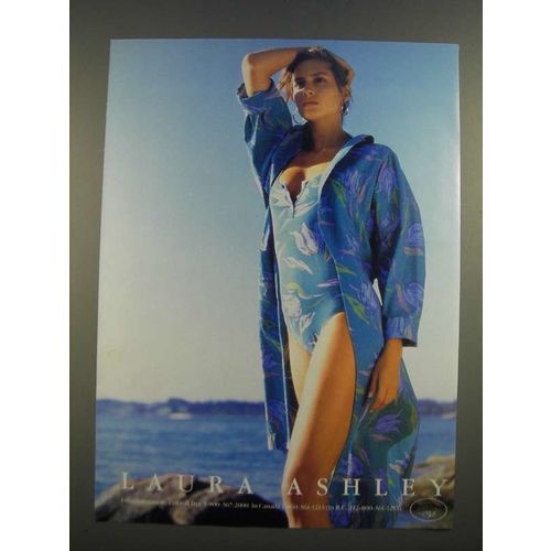 1986 Laura Ashley Swimwear Ad