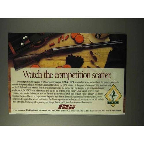 1995 GSi Merkel 200SC Shotgun Ad - Competition Scatter