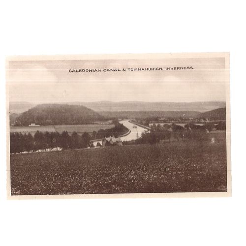 CALEDONIAN CANAL & TOMNAHURICH, INVERNESS unused antique postcard =