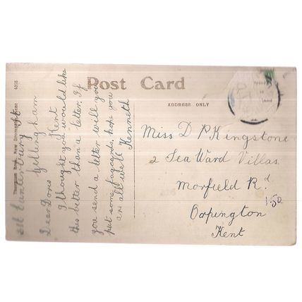 multiview, GILLINGHAM, KENT used antique postcard RP stamp removed