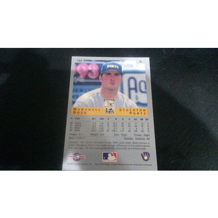 1993 Classic Best Card # 165 Marshall Boze Autograph 202009130253 Stockton Ports