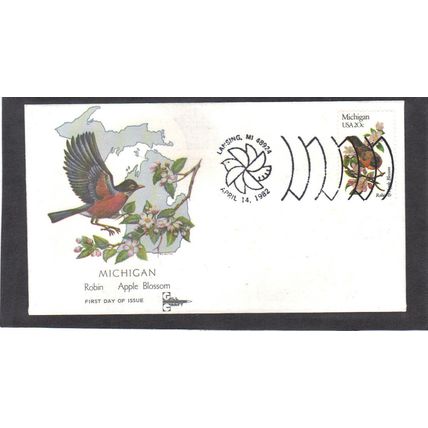 FDC Gill Craft 1974a 20c Robin (Cachet-U/A) CV39875