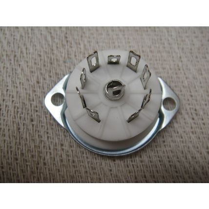 One B9A Chassis Mount, Ceramic, Valve / Tube Socket