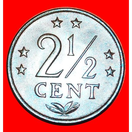 JULIANA (1948-1980): NETHERLANDS ANTILLES★ 2 1/2 CENTS 1973 LOW START★NO RESERVE