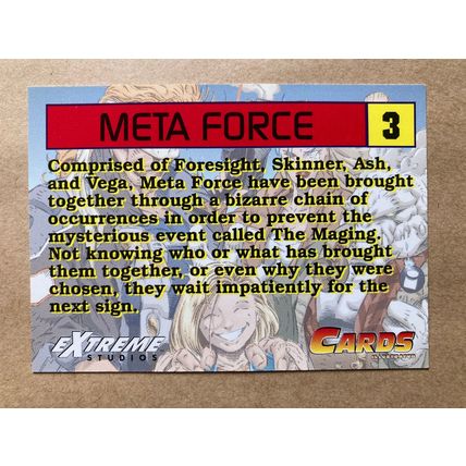 Cards Illustrated Promo Extreme Studios trading card # 3 Meta Force (B) Image